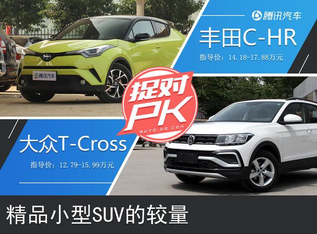 精品小型SUV的较量 丰田C-HR对比大众T-Cross