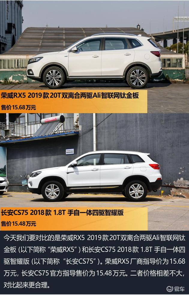 精品国产SUV大对决 荣威RX5/ 长安CS75你选谁?