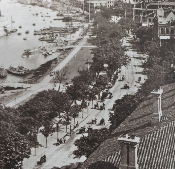 美国摄影师詹姆斯・利卡尔顿（1844-1929）拍摄的上海