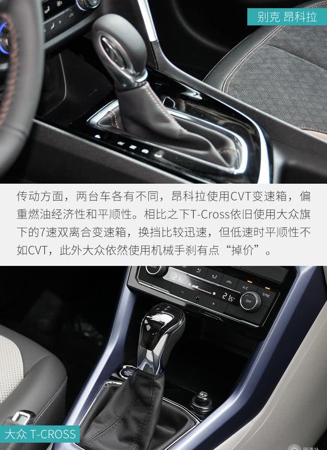 小型SUV之争 别克昂科拉对比大众T-Cross